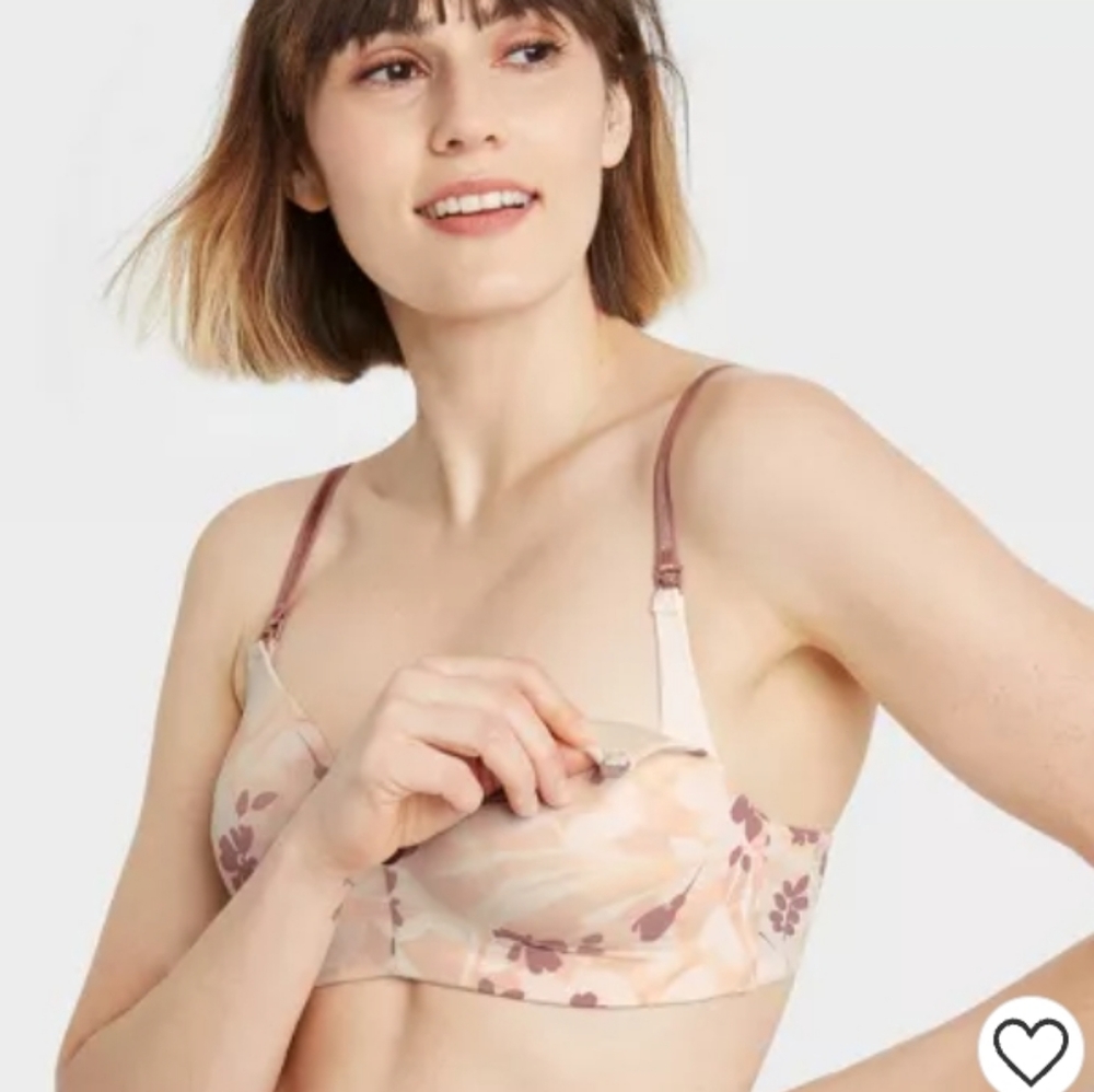 Women's Wirefree Orchid Bloom Nursing Bra - Auden™